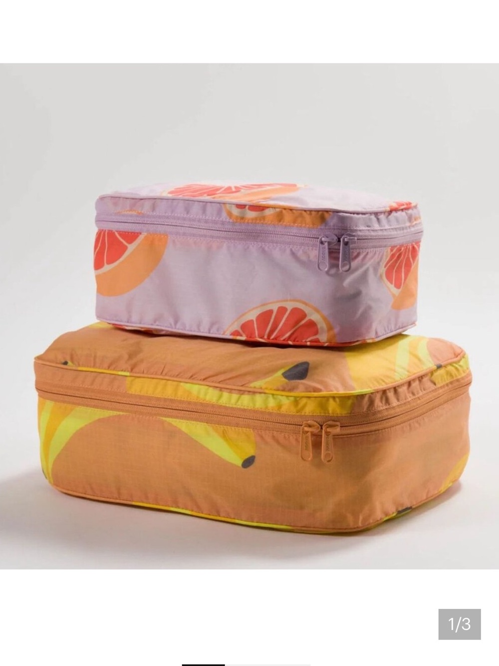 BAGGU Large Banana Print Packing Cube Archive Fruits Collection